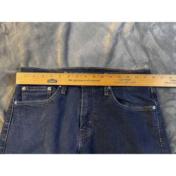 Levi's 512 Jeans Mens 32x30 (32x28) Dark Wash Slim Taper Stretch Zip 5 Pocket - Picture 10 of 15